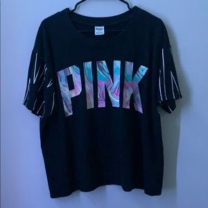 PINK Victoria Secret Multicolored Print Shirt